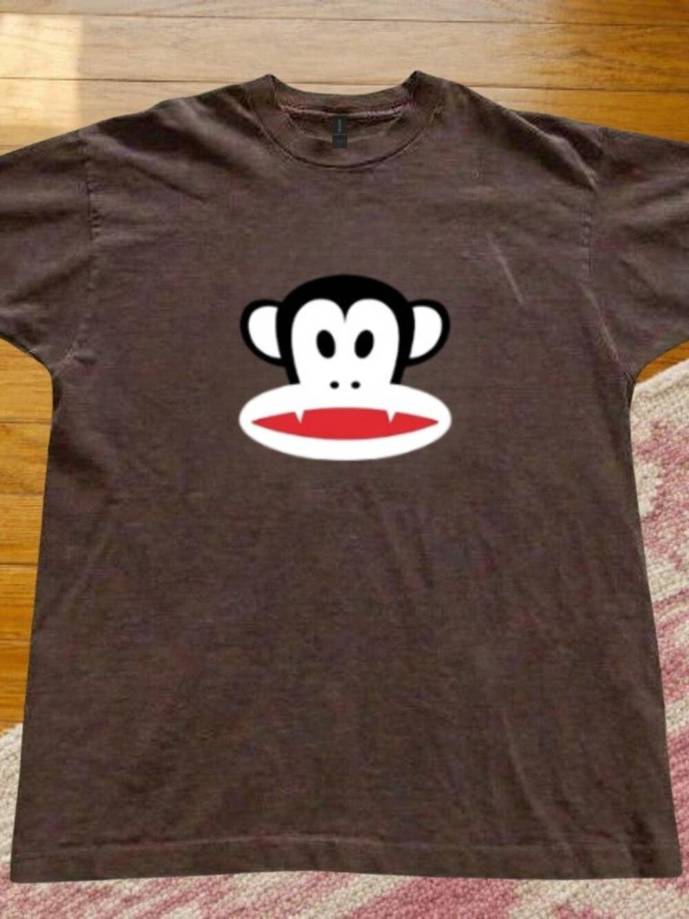 Paul Frank Julius Monkey Graphic T-Shirt Brown Vintage Y2K Streetwear 📝 Descri
